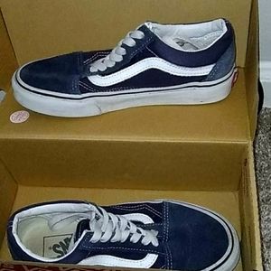 Dark Blue Vans (size 3.5 men/5 women)